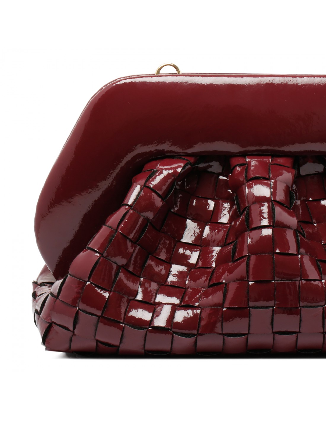 Tia pomegranate naplak effect clutch