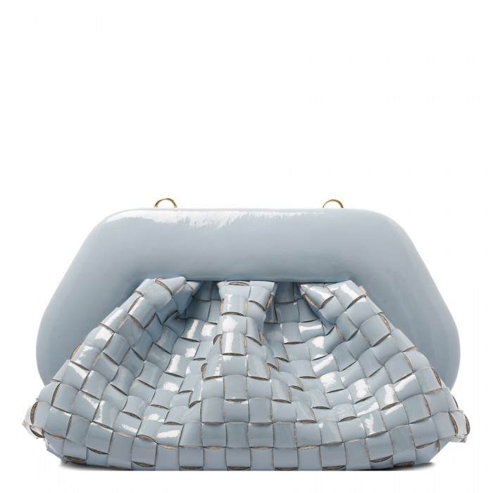 Tia dusty blue naplak effect clutch