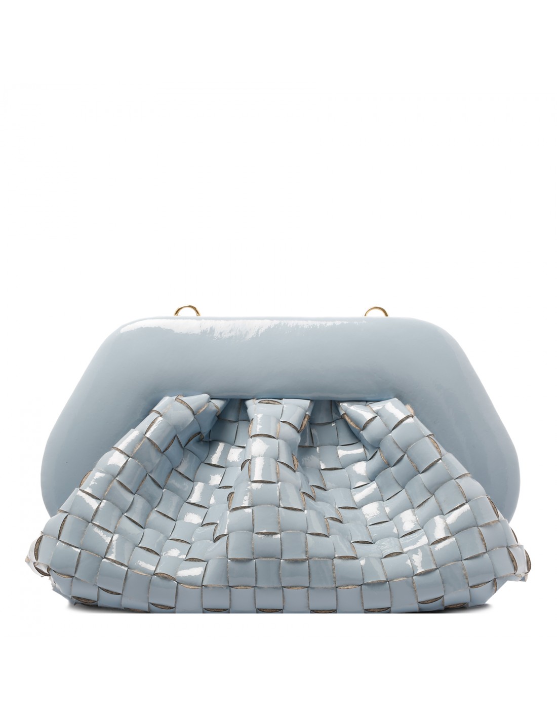 Tia dusty blue naplak effect clutch