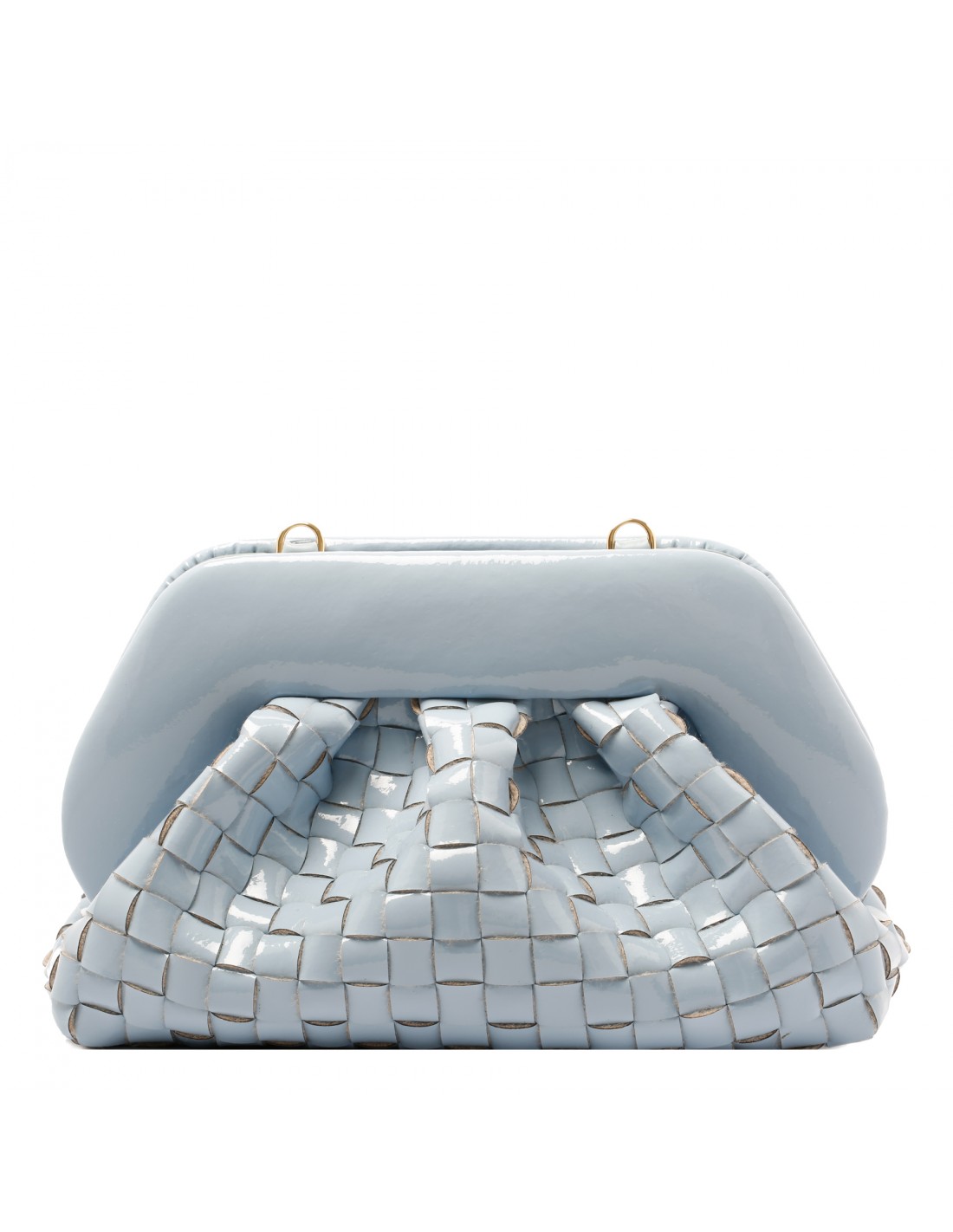 Tia dusty blue naplak effect clutch