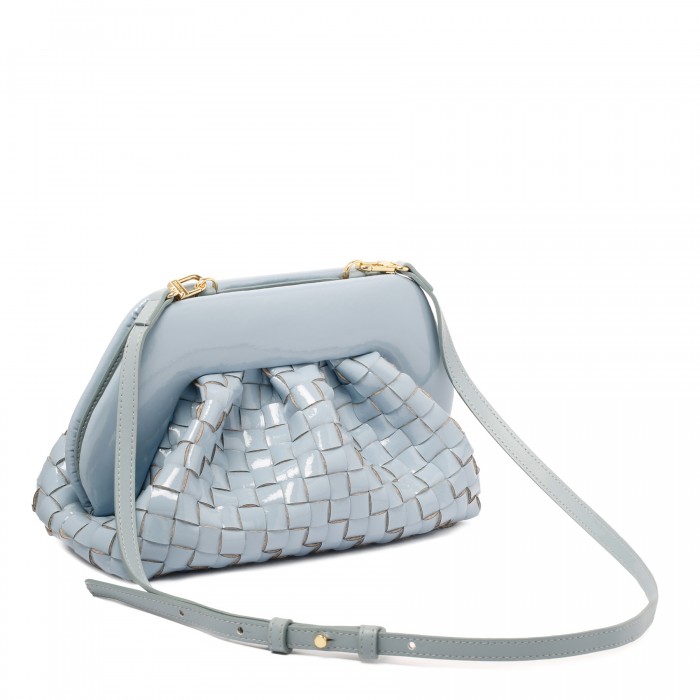 Tia dusty blue naplak effect clutch