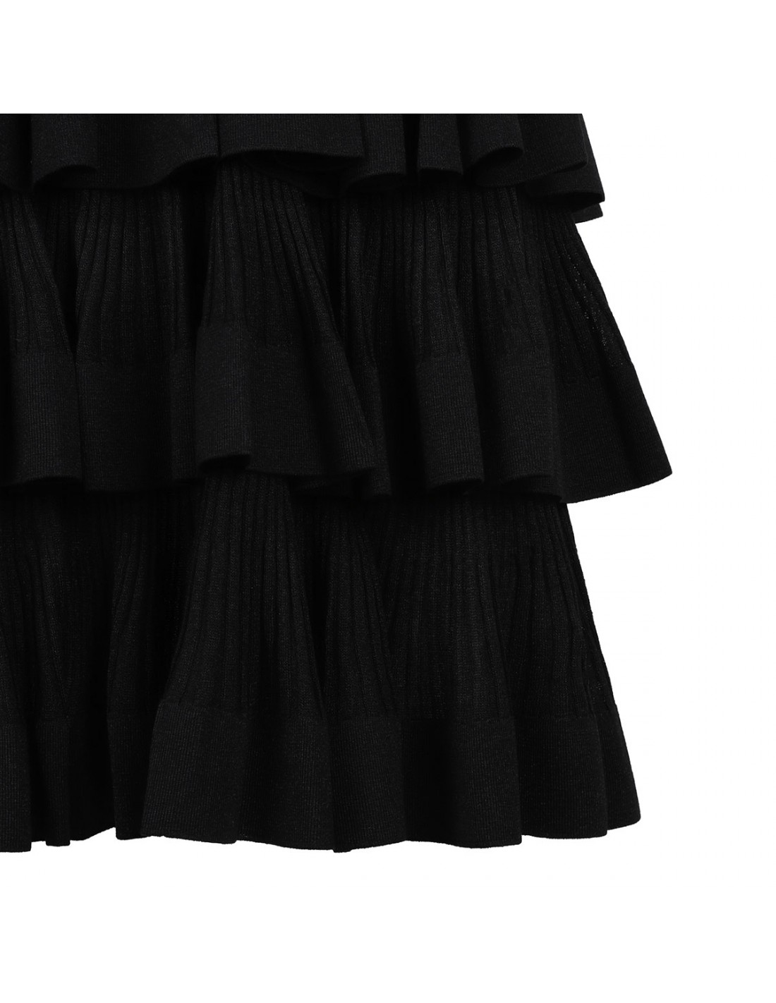 Illustration ruffled mini dress