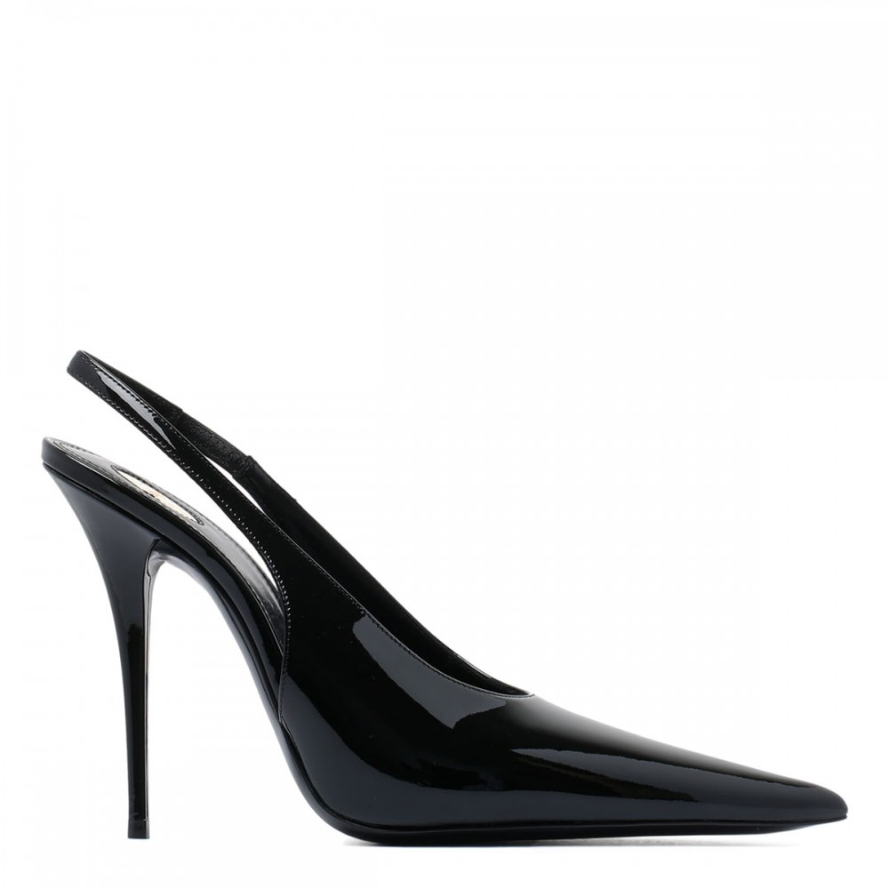 L'Entracte 110 patent slingback pumps