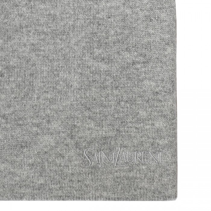 Graphite gray cashmere beanie