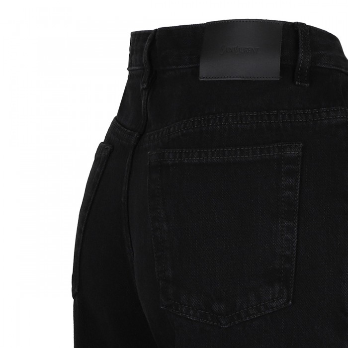 Carbon black denim jeans