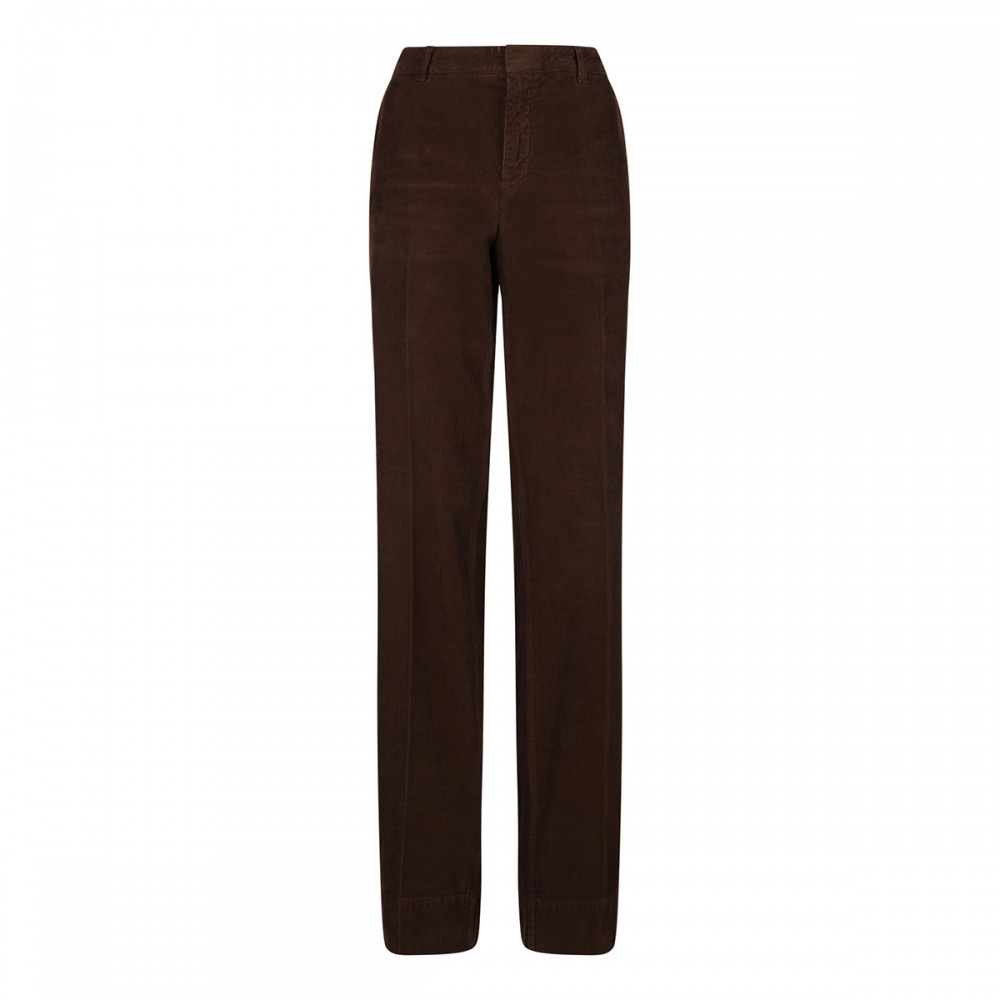 Dark chocolate hue corduroy pants