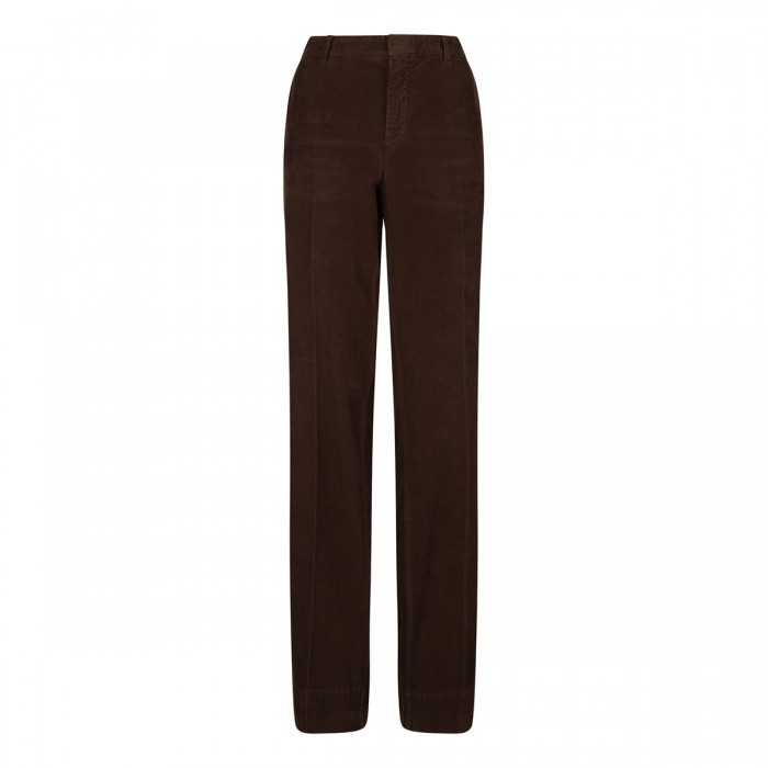 Dark chocolate hue corduroy pants