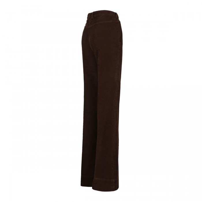 Dark chocolate hue corduroy pants