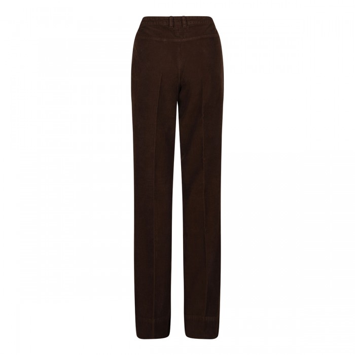 Dark chocolate hue corduroy pants