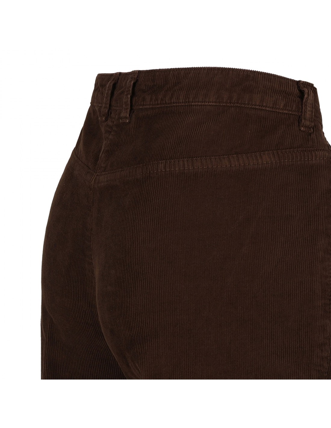 Dark chocolate hue corduroy pants