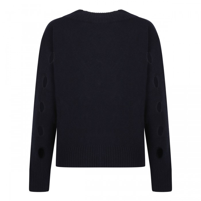 Blue wool sweater