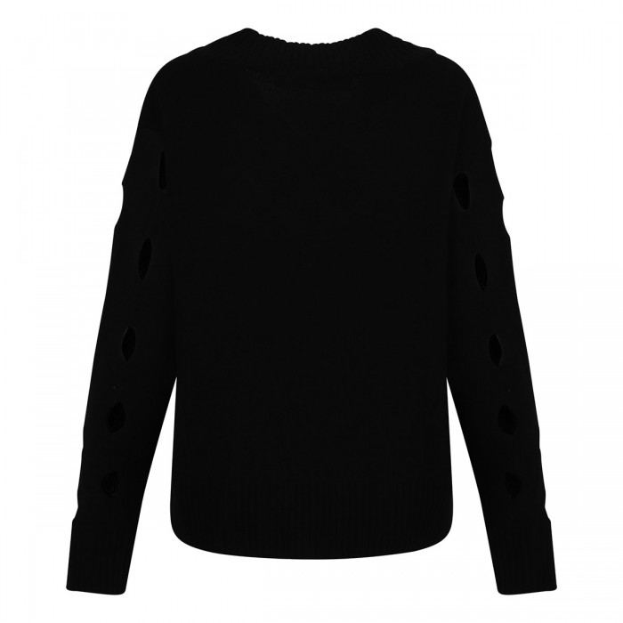 Black wool sweater