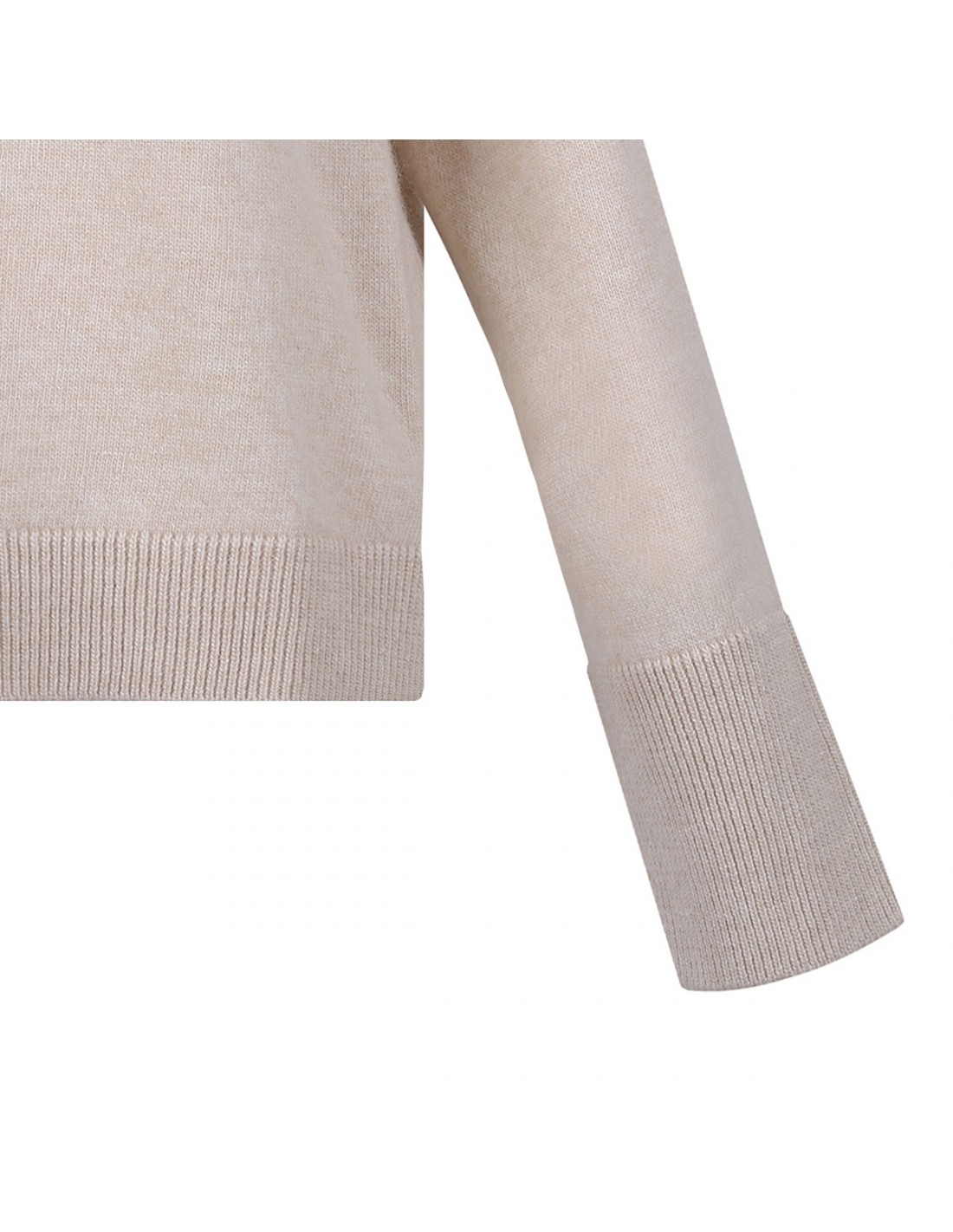 Butter-hue wool blend sweater