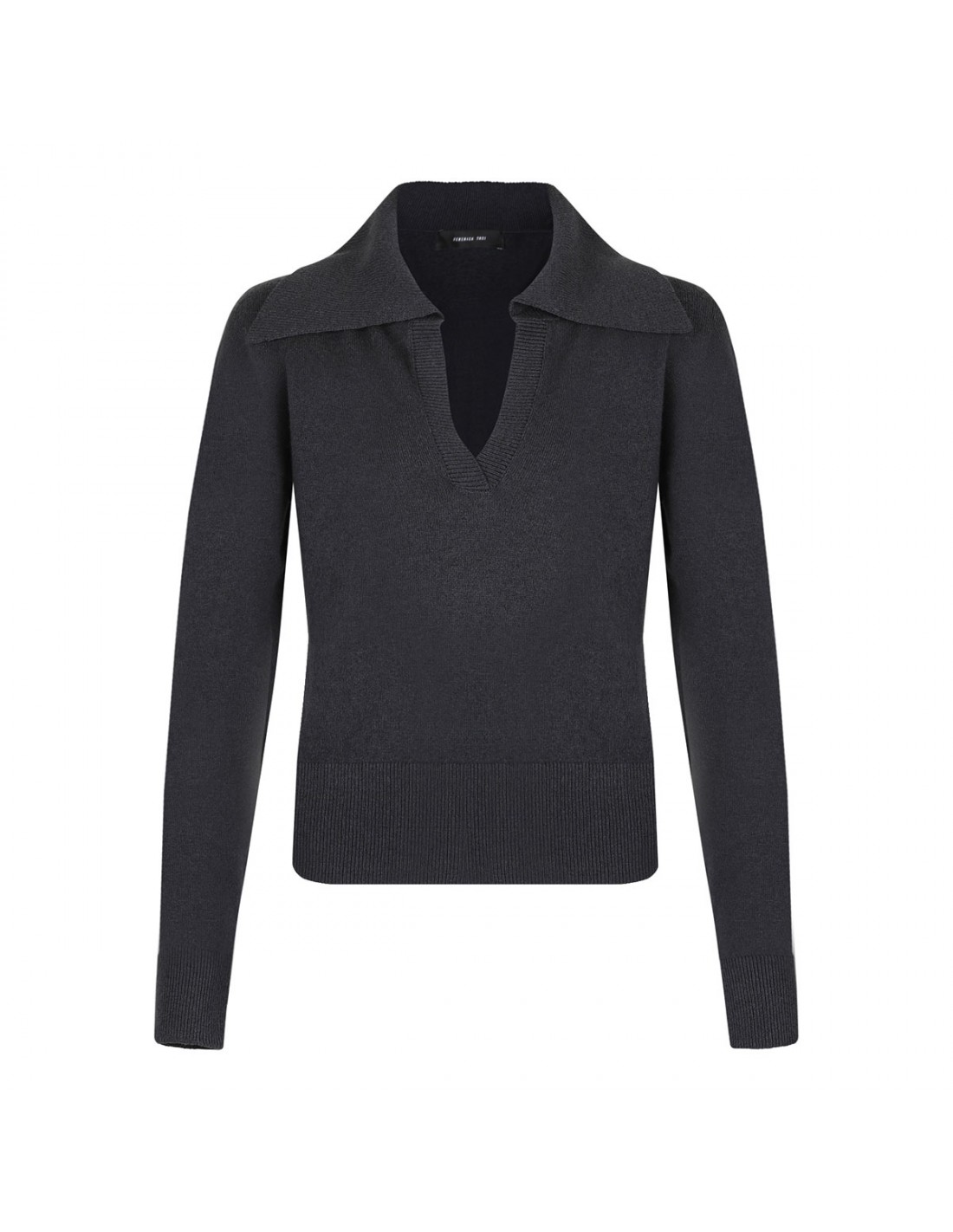 Cashmere blend polo-sweater