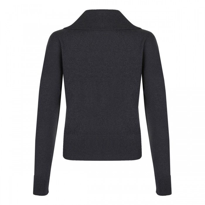 Cashmere blend polo-sweater