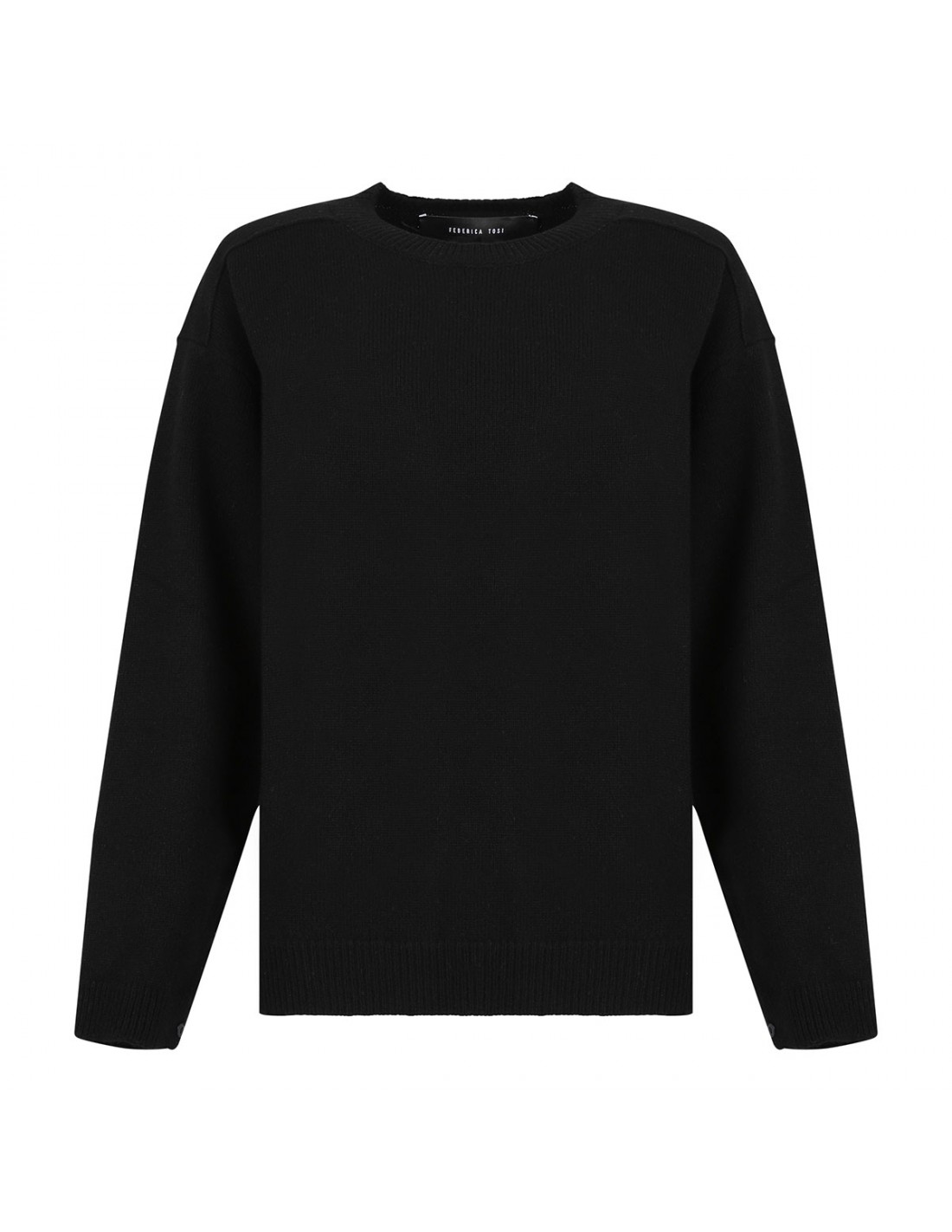 Black wool sweater