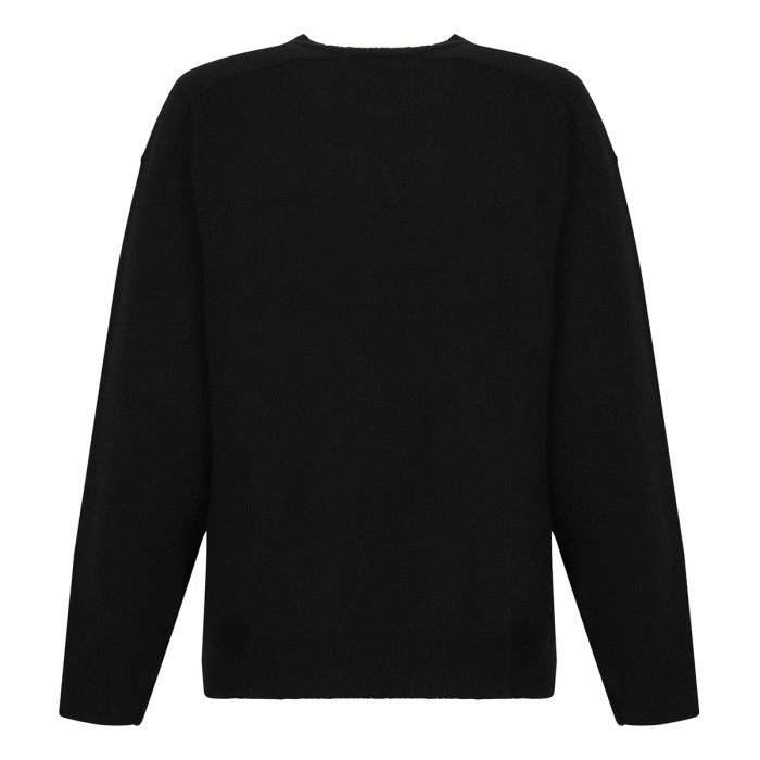 Black wool sweater