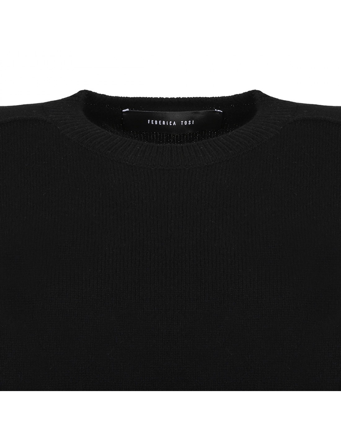 Black wool sweater