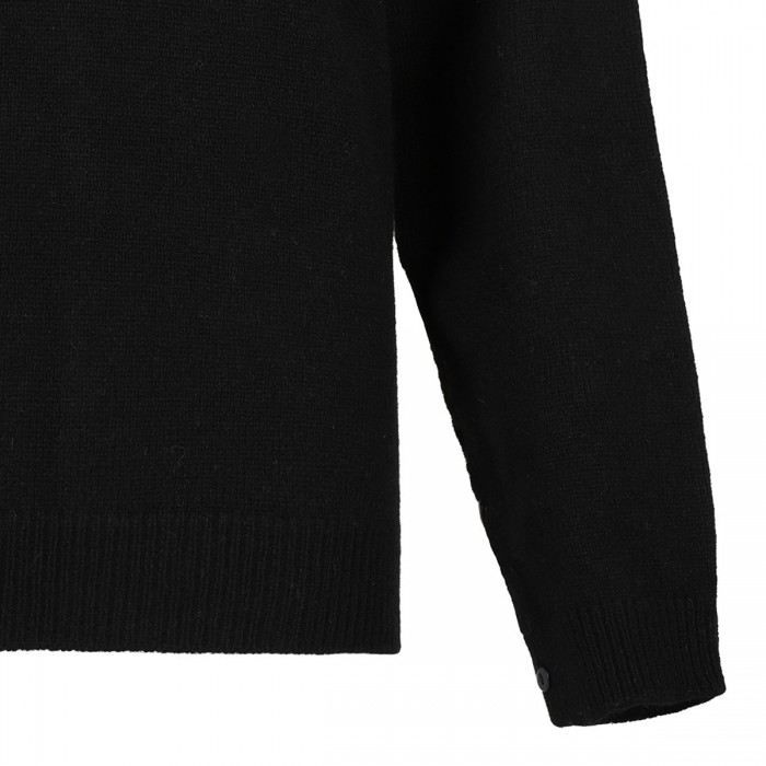 Black wool sweater