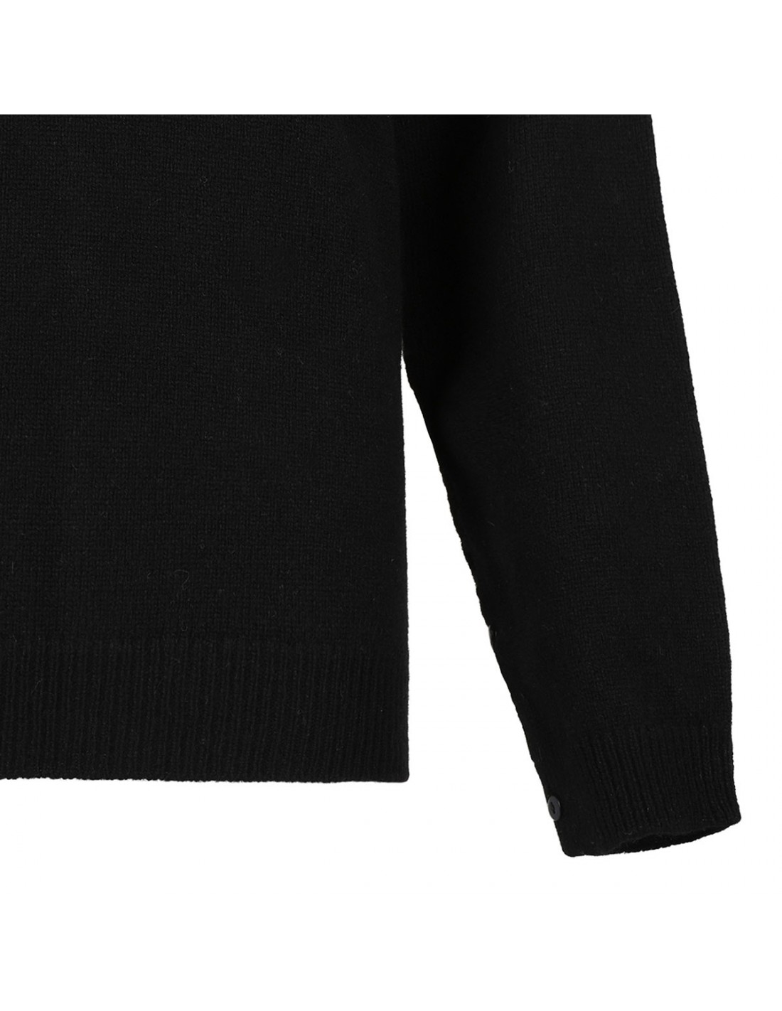 Black wool sweater