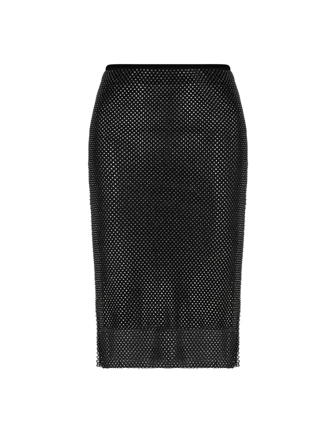 Rhinestone mesh skirt