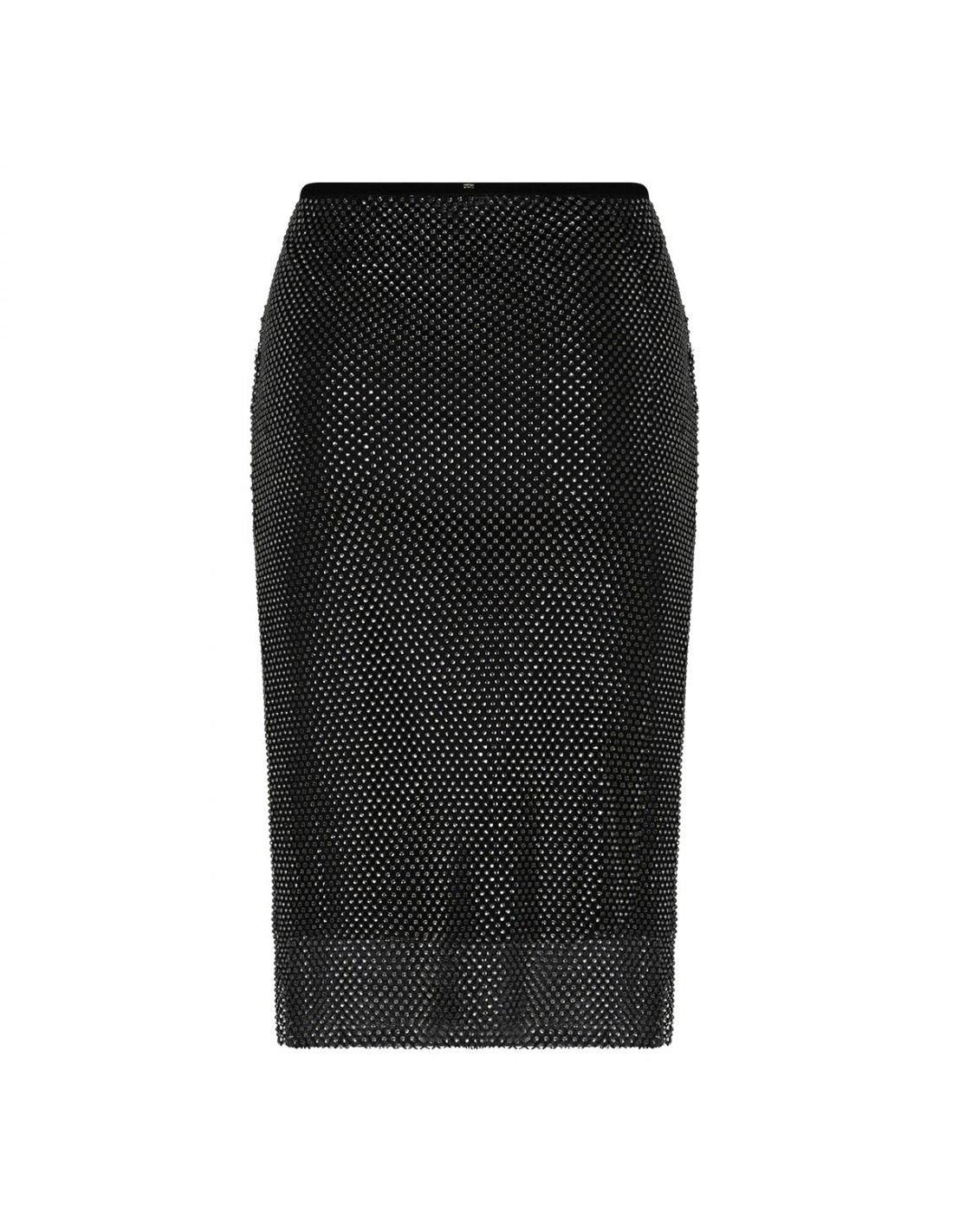 Rhinestone mesh skirt