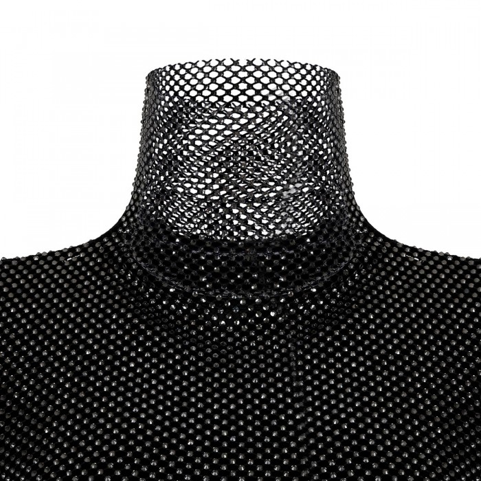 Rhinestone mesh top