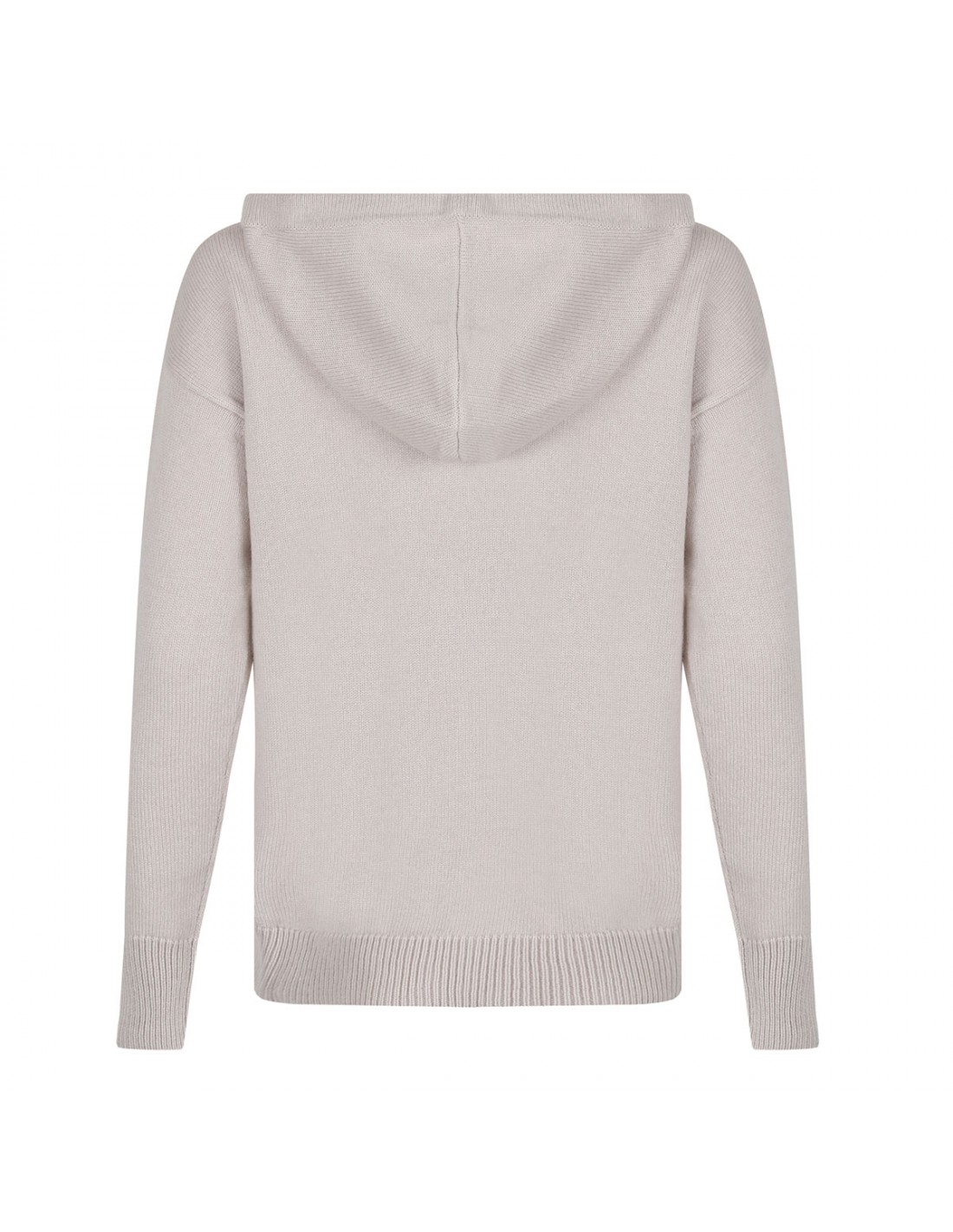 Wool and cashmere knit hoodie