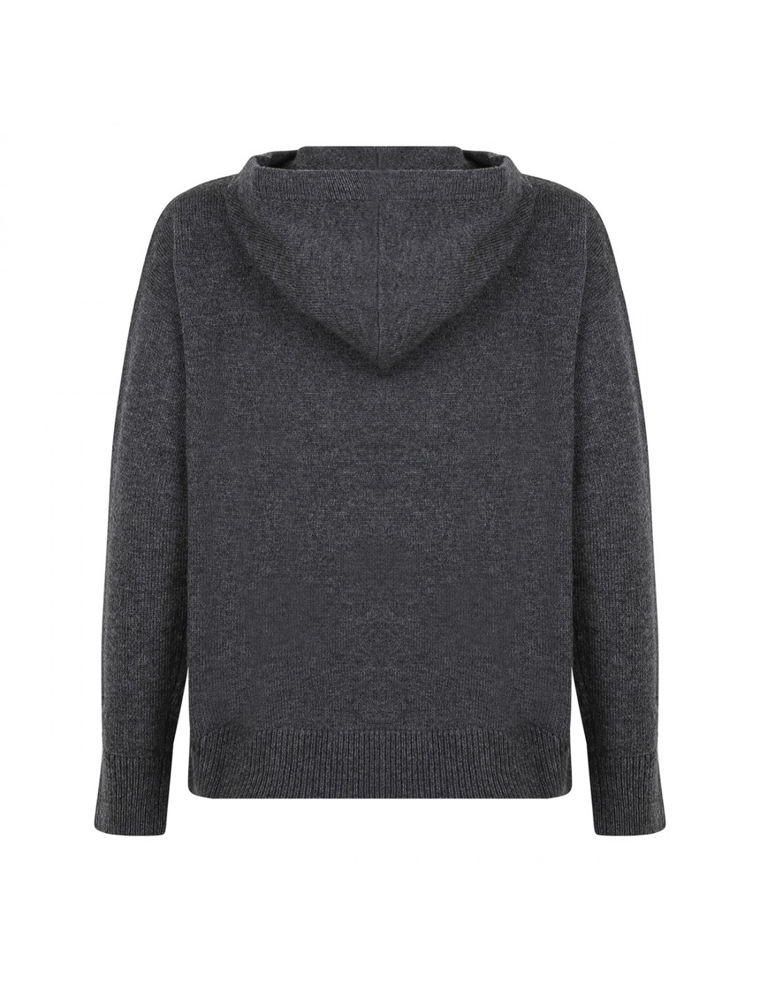 Wool and cashmere knit hoodie