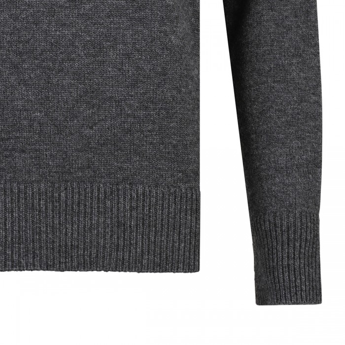 Wool and cashmere knit hoodie