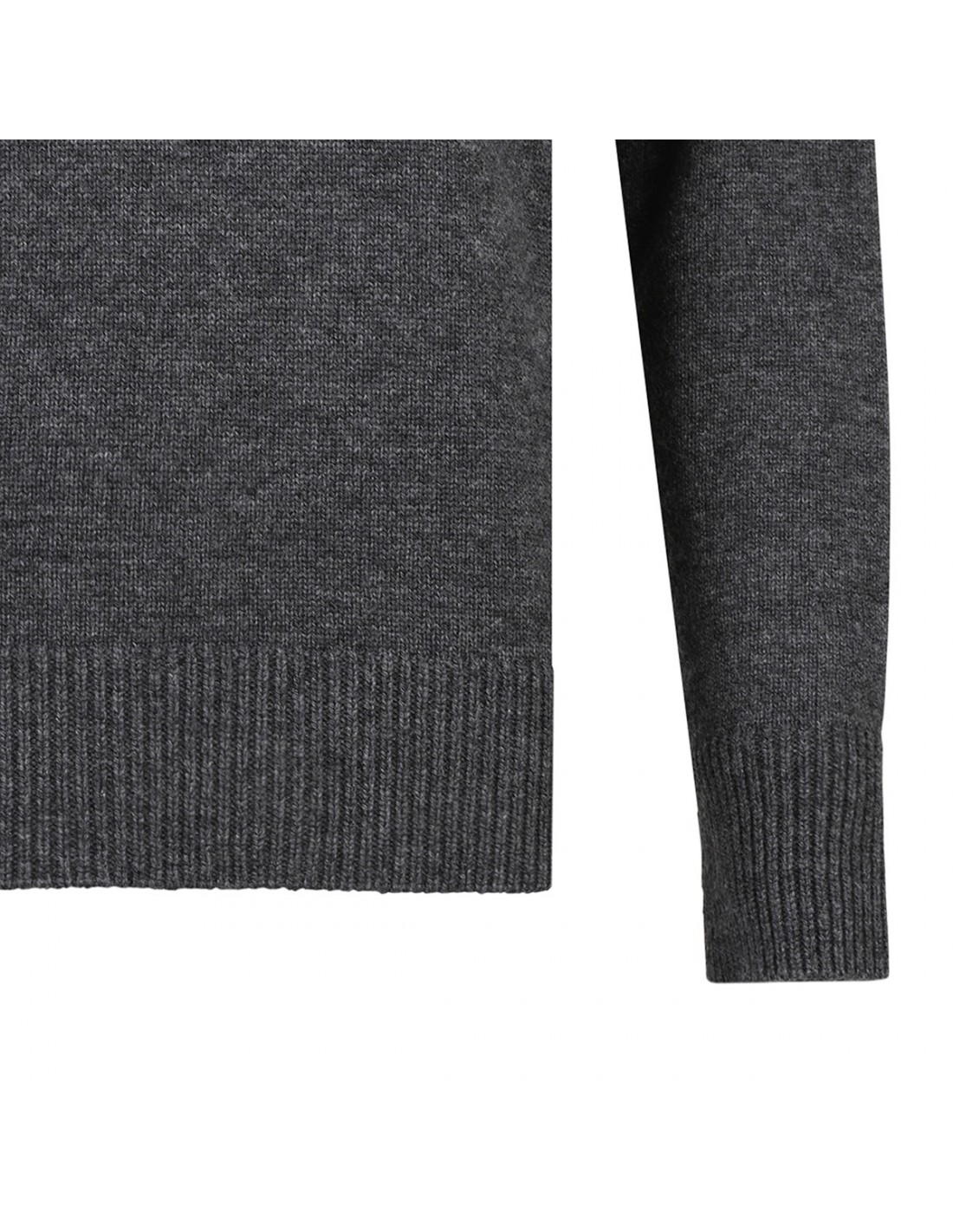 Wool and cashmere knit hoodie