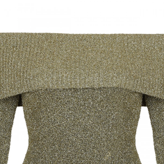 Gold sparkle off-the-shoulder top