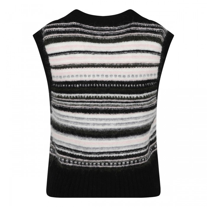 Black stripe vest