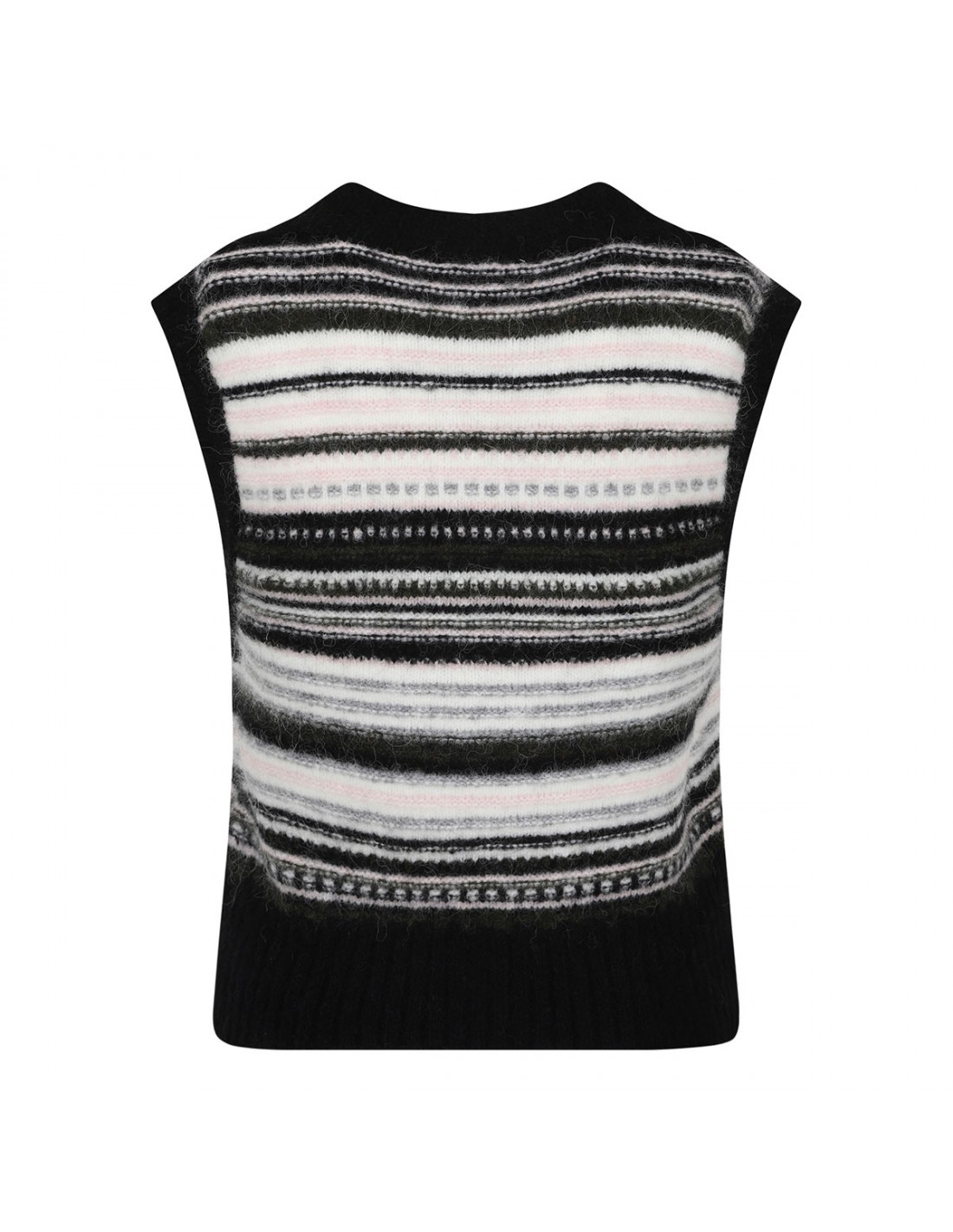 Black stripe vest