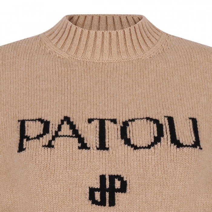 Logo intarsia sweater