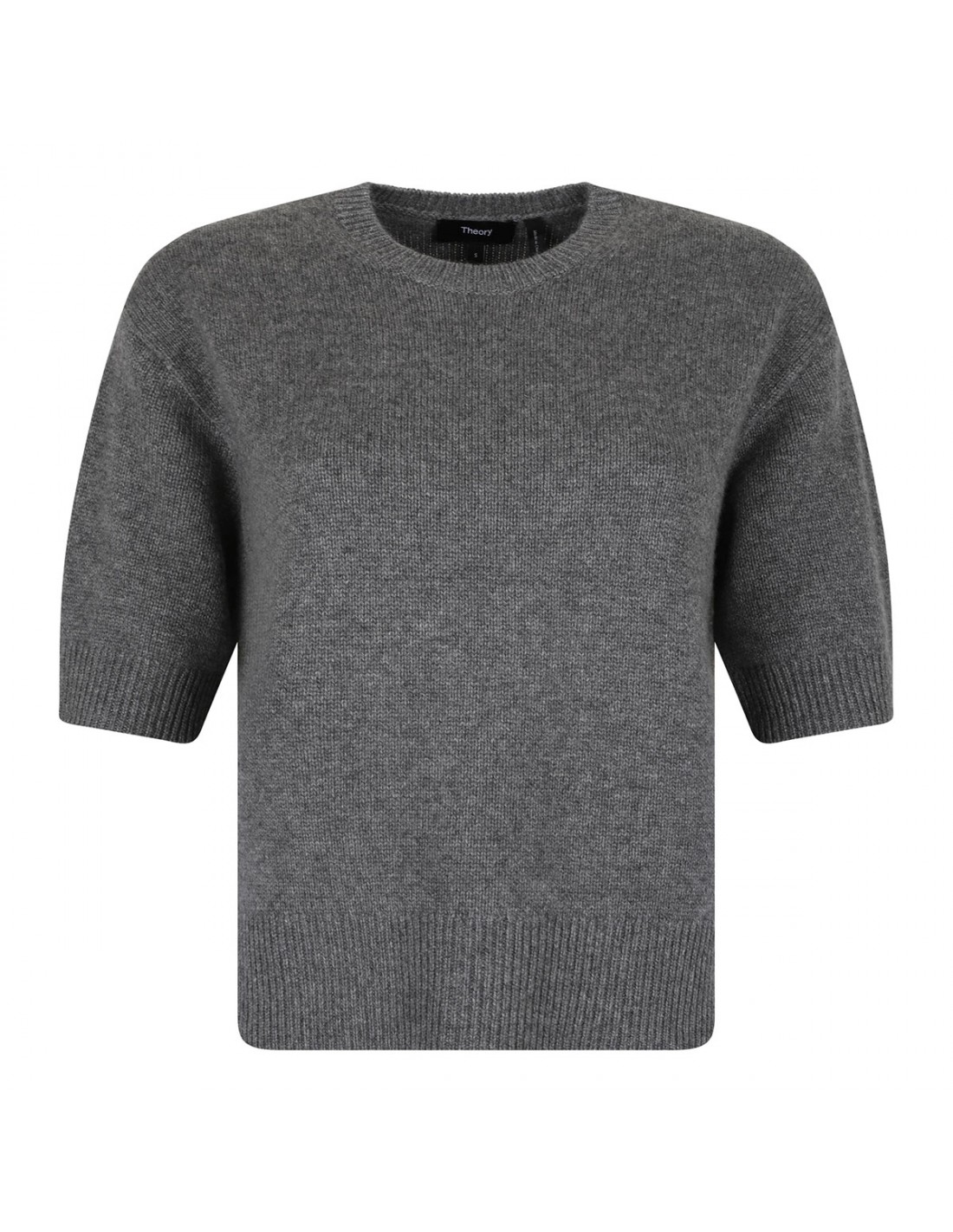 Charcoal hue cashmere cropped Tee