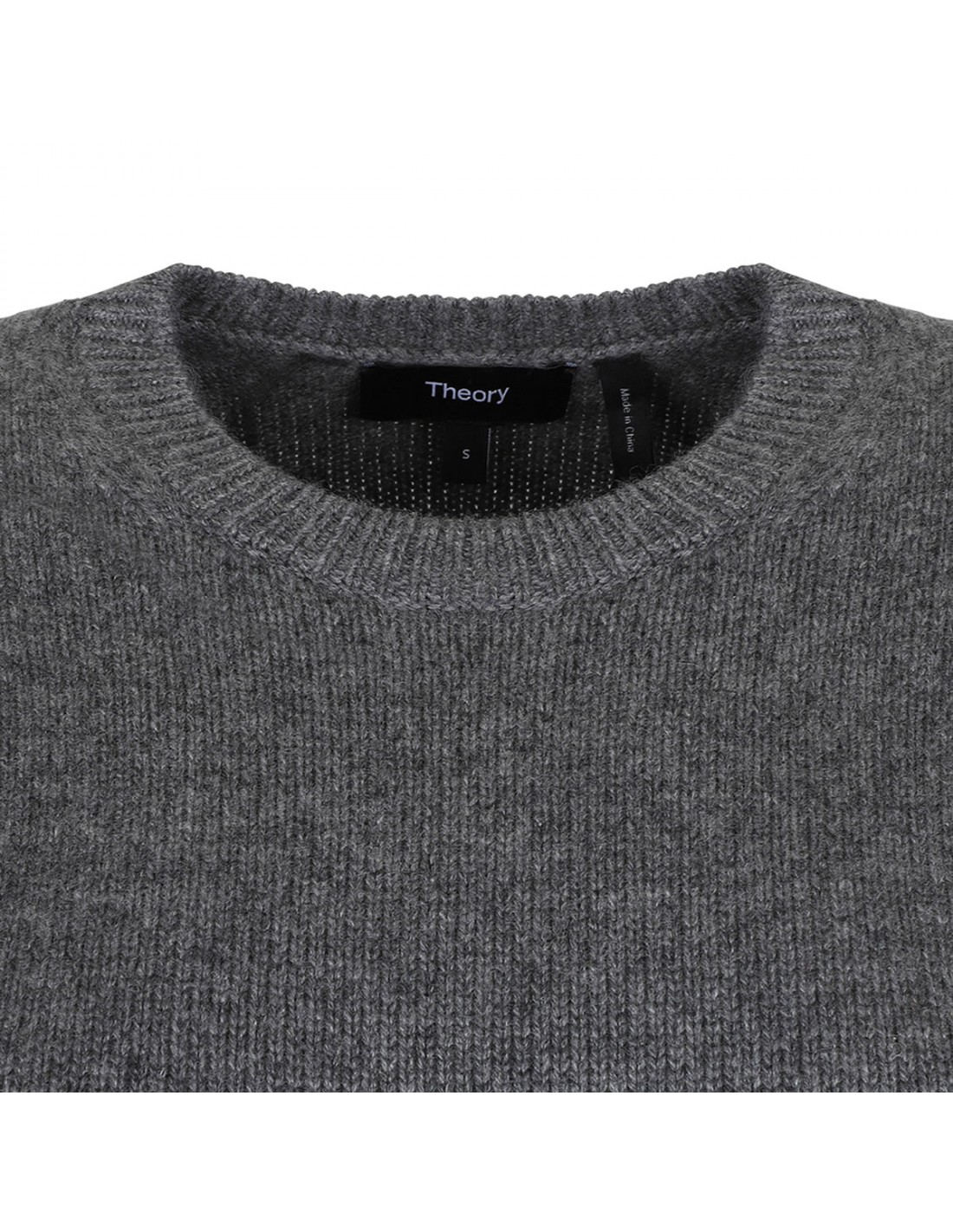 Charcoal hue cashmere cropped Tee