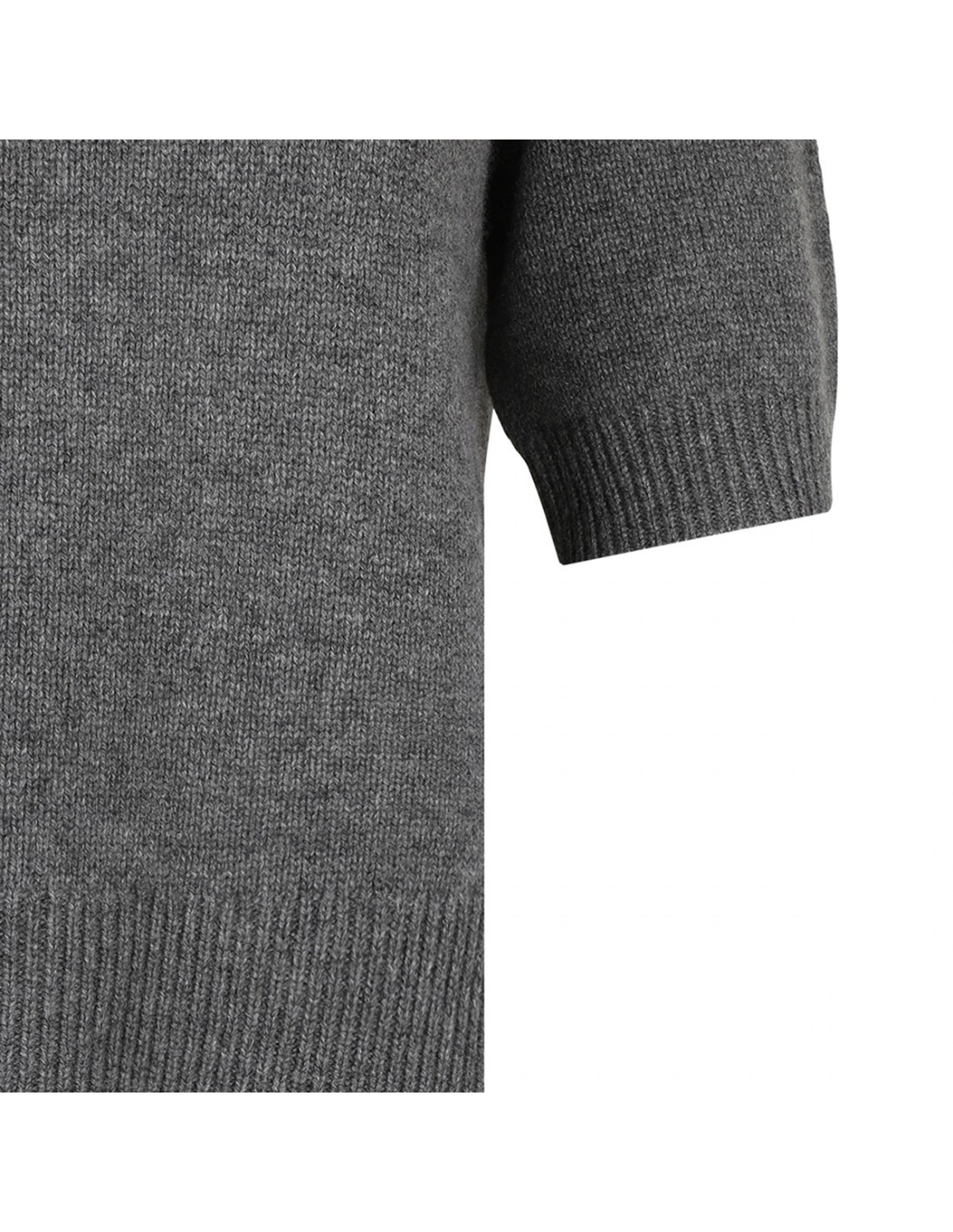 Charcoal hue cashmere cropped Tee