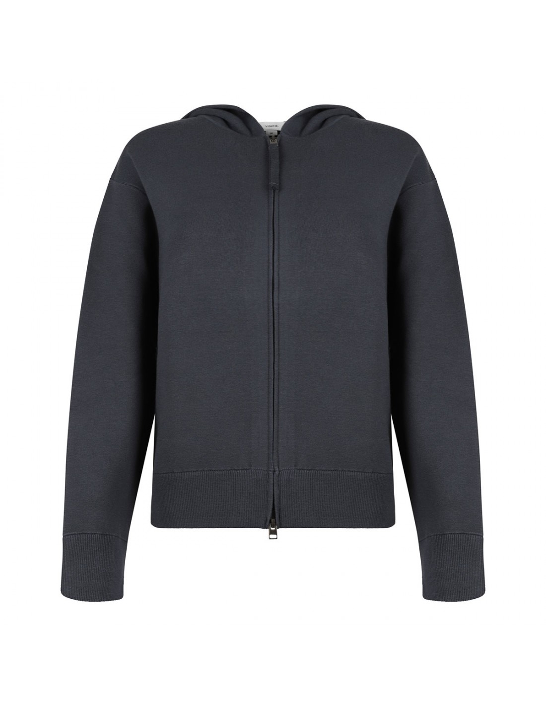 Graphite gray zipped hoodie