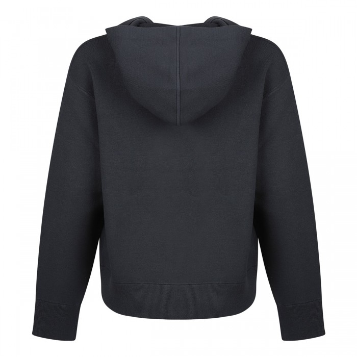 Graphite gray zipped hoodie