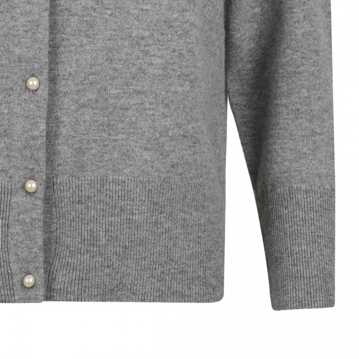 Pearl button slim cardigan