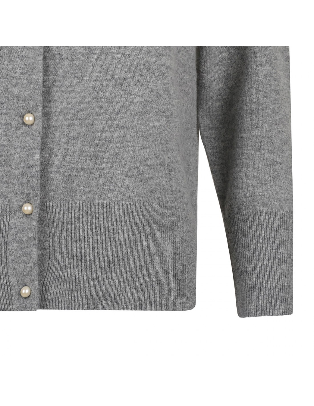 Pearl button slim cardigan