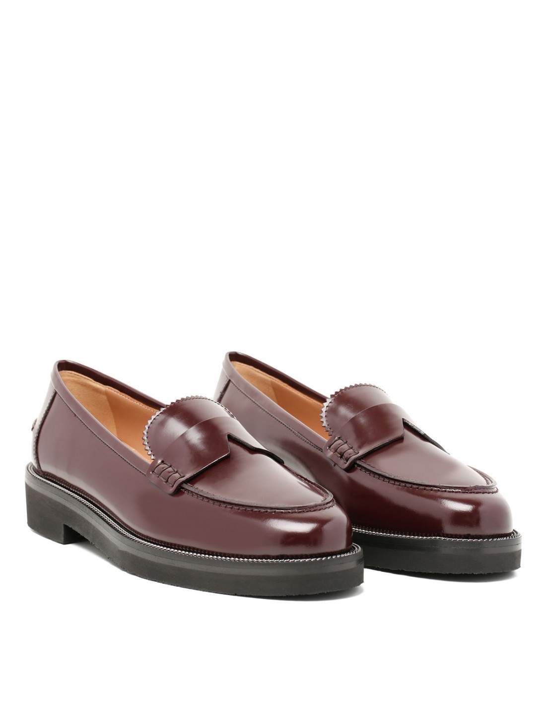 Aqua aubergine hue loafers