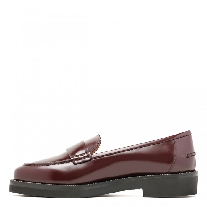 Aqua aubergine hue loafers