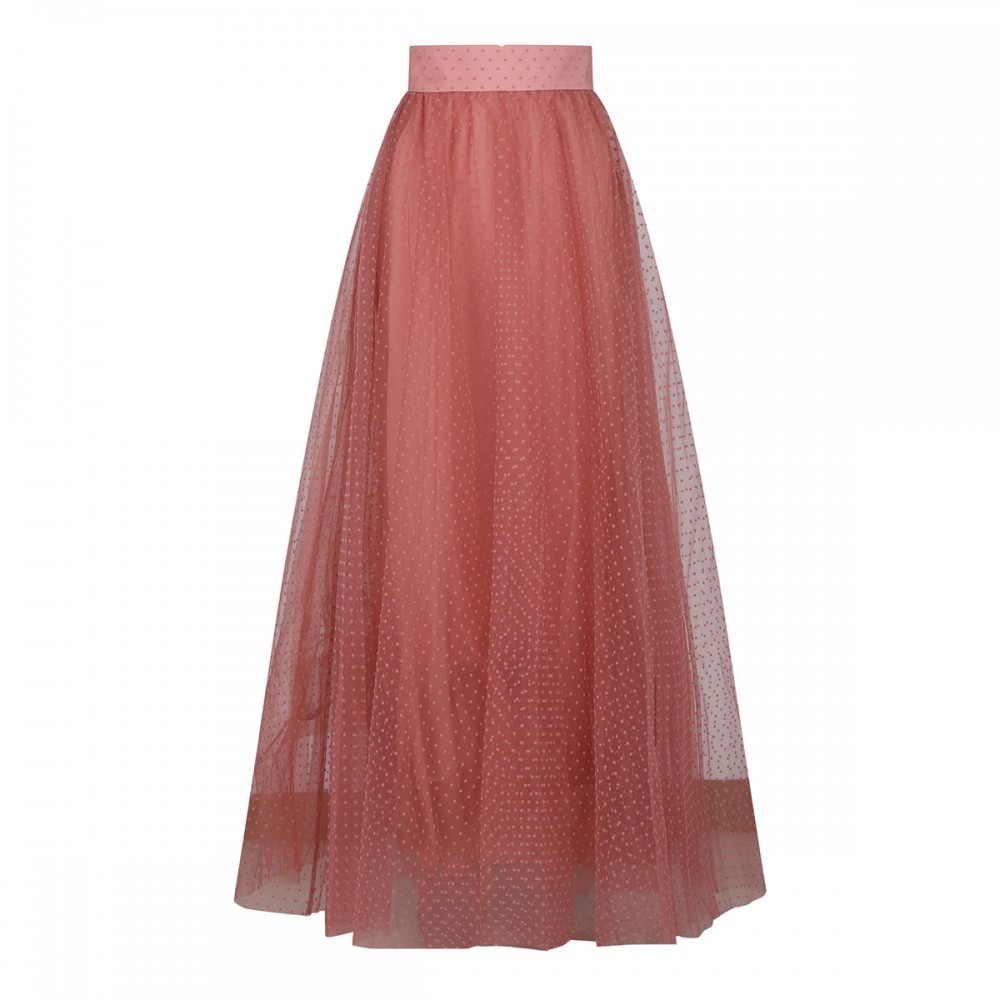 Tulle blush hue skirt