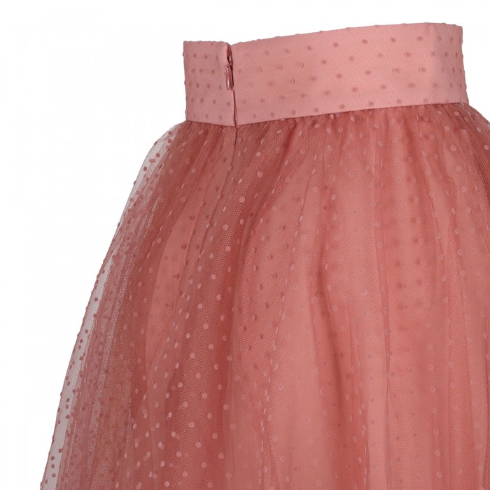 Tulle blush hue skirt