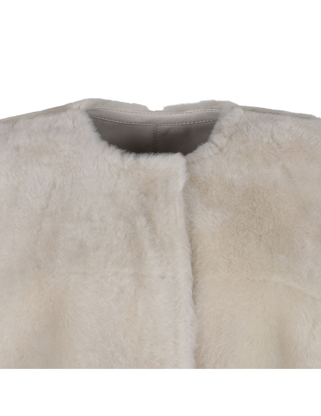 Lacon shearling reversible cardigan coat