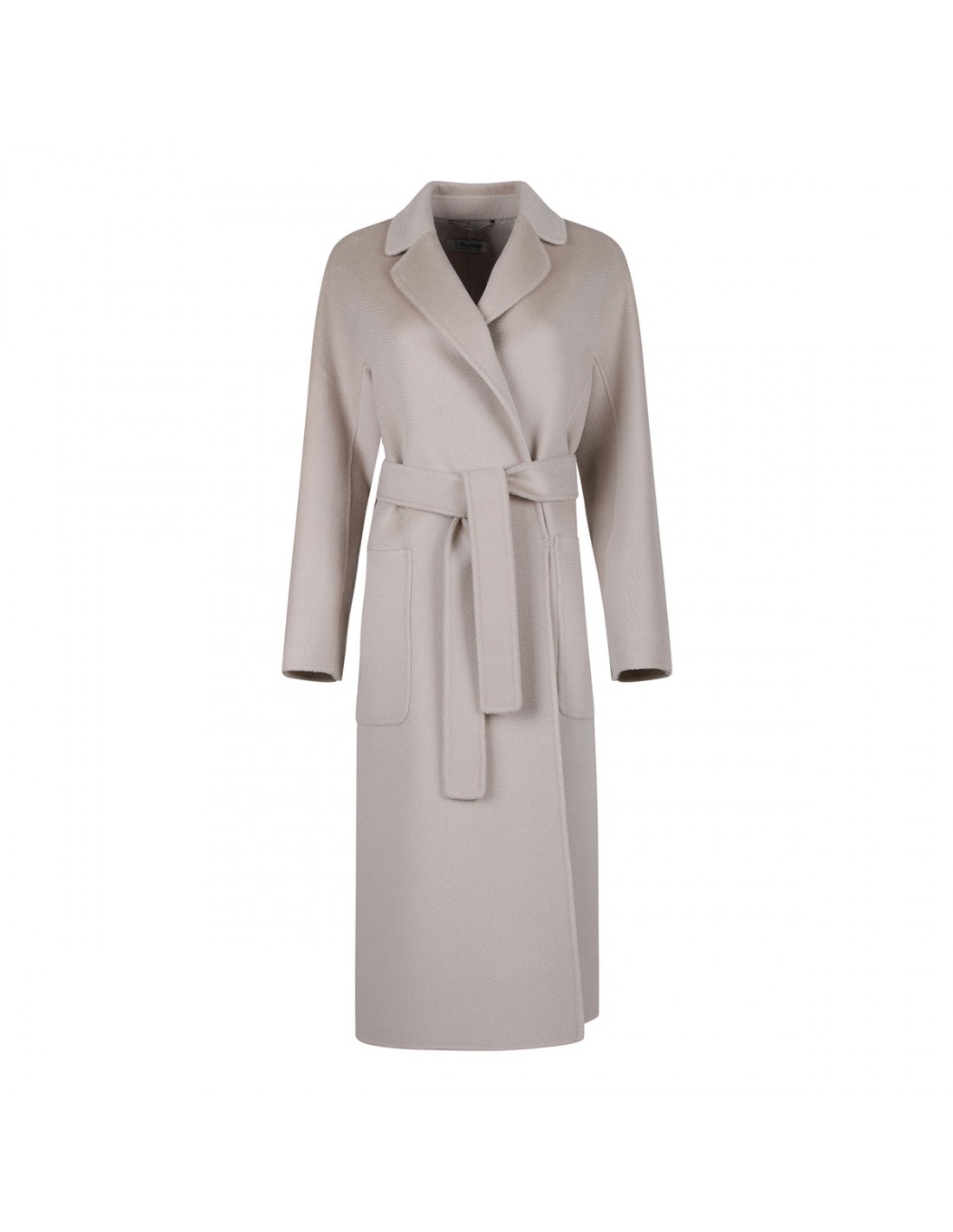 Cashmere and wool wrap coat