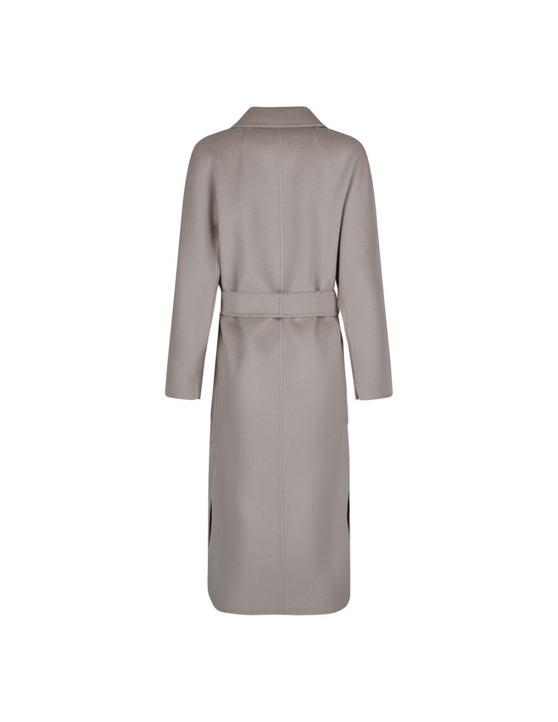 Cashmere and wool wrap coat