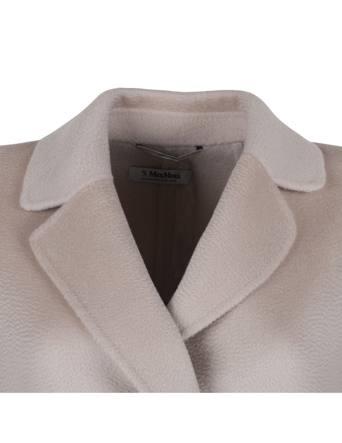 Cashmere and wool wrap coat